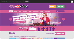 Desktop Screenshot of meccabingo.com